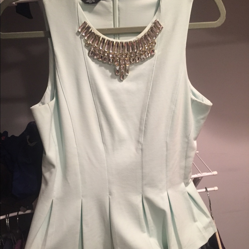 Bebe peplum top